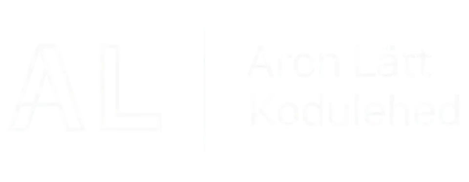Aron Lätt kodulehed logo