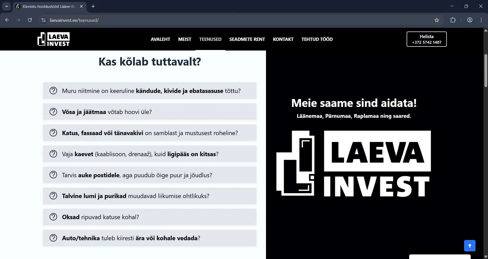 Laevainvest.ee koduleht